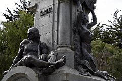 03C Statue Of A Tehuelche Indian Symbolizing Patagonia And A Mermaid At The Bottom Of The Ferdinand Magellan Statue In Plaza Munoz Gamero Punta Arenas Chile.jpg